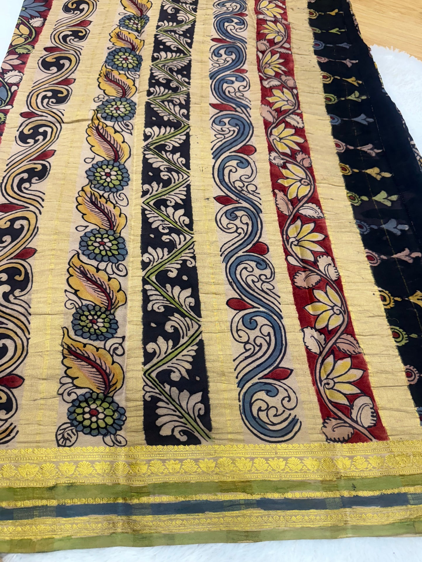Kalamkari Mysore silk