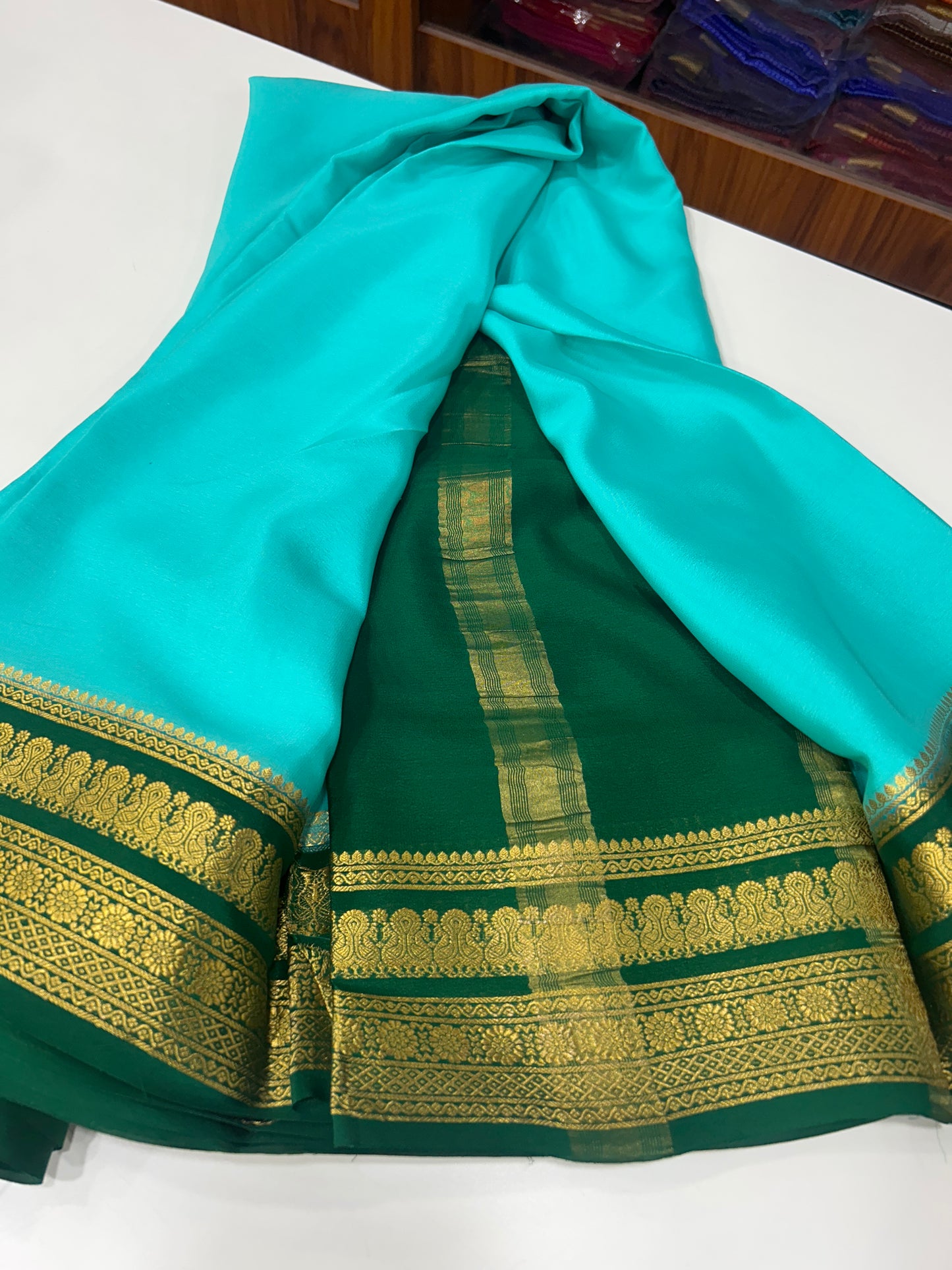 Mysore Silk Contrast