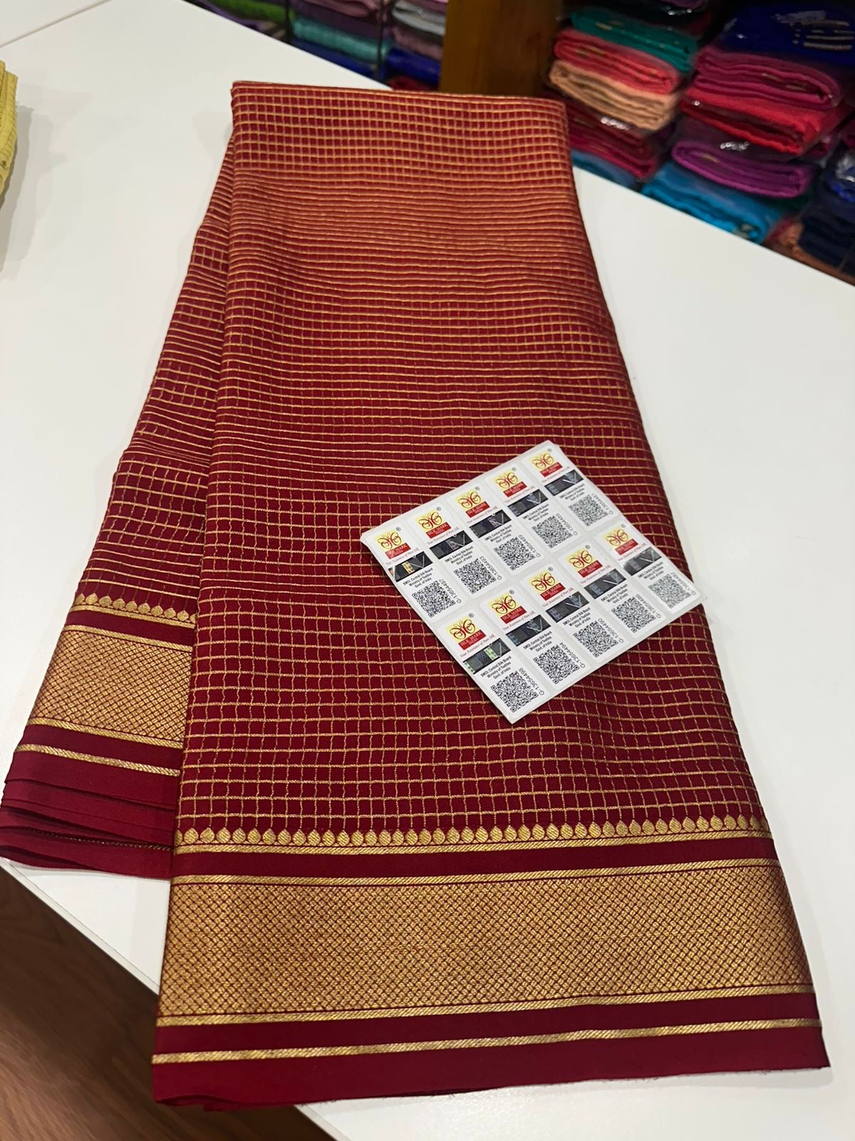All over saree more zari consumption with beautiful color combination