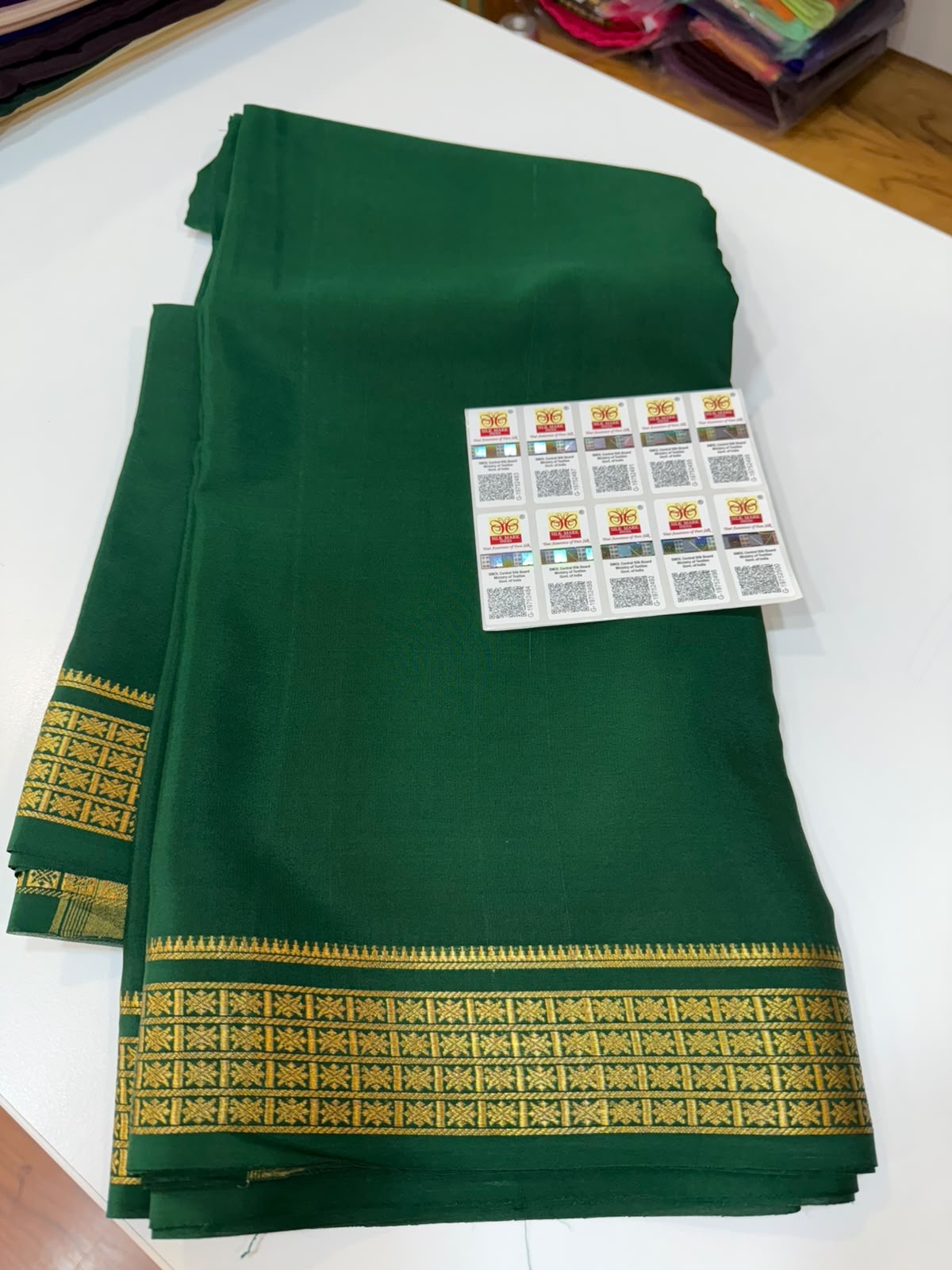 Mysore silk sarees self pattern