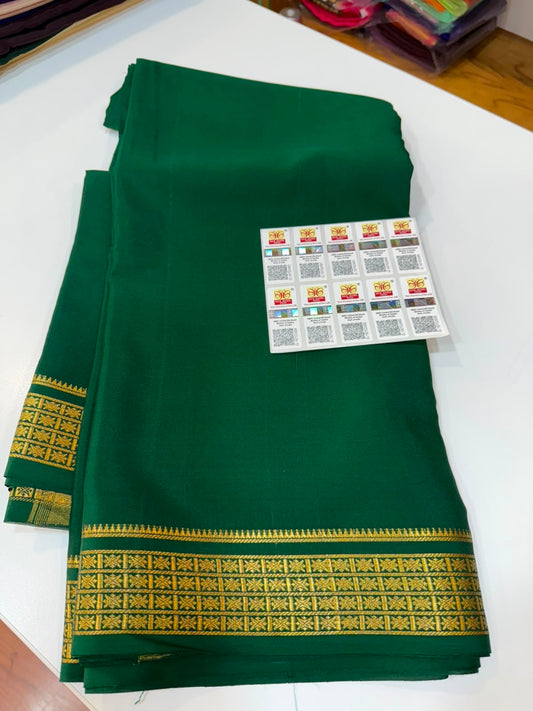 Mysore silk sarees self pattern