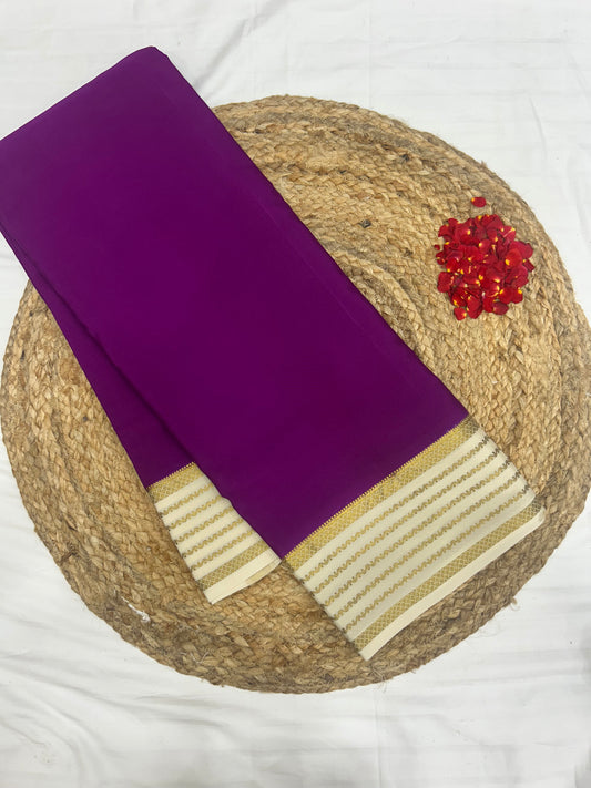 Mysore silk contrast