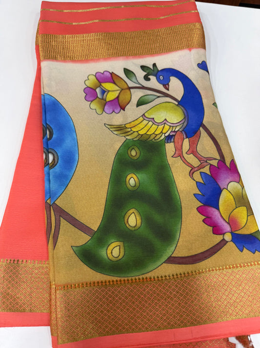 Digital Print Mysore Silk