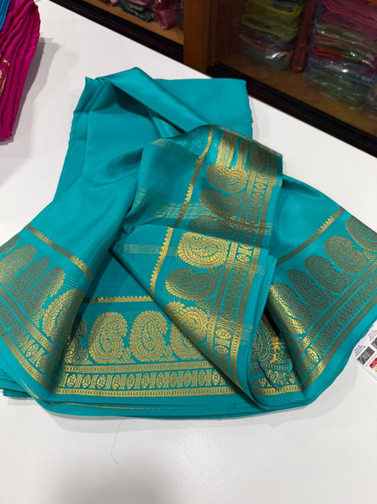 Mysore silk saree Mango border