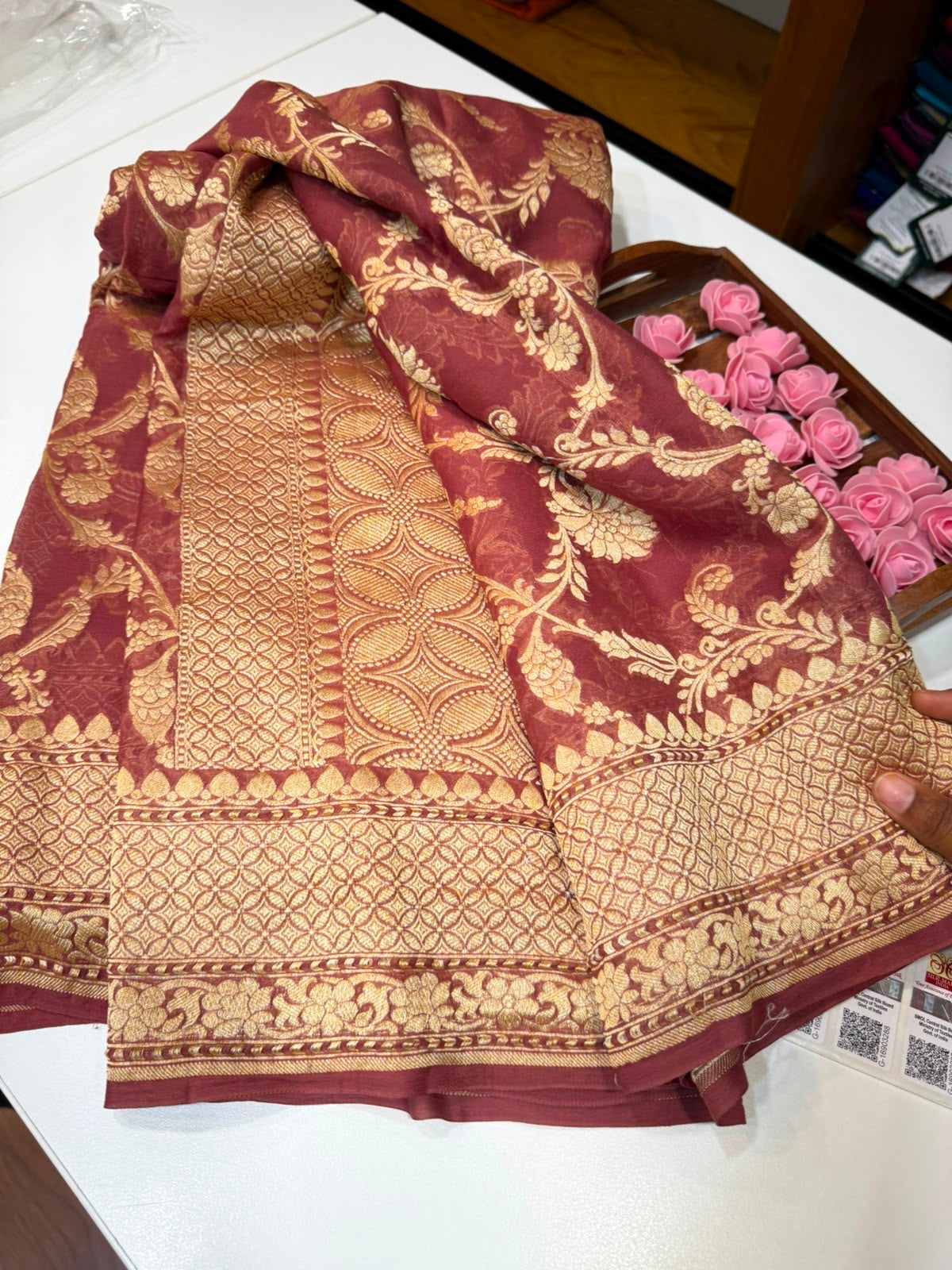 Khaddi Georgette sarees