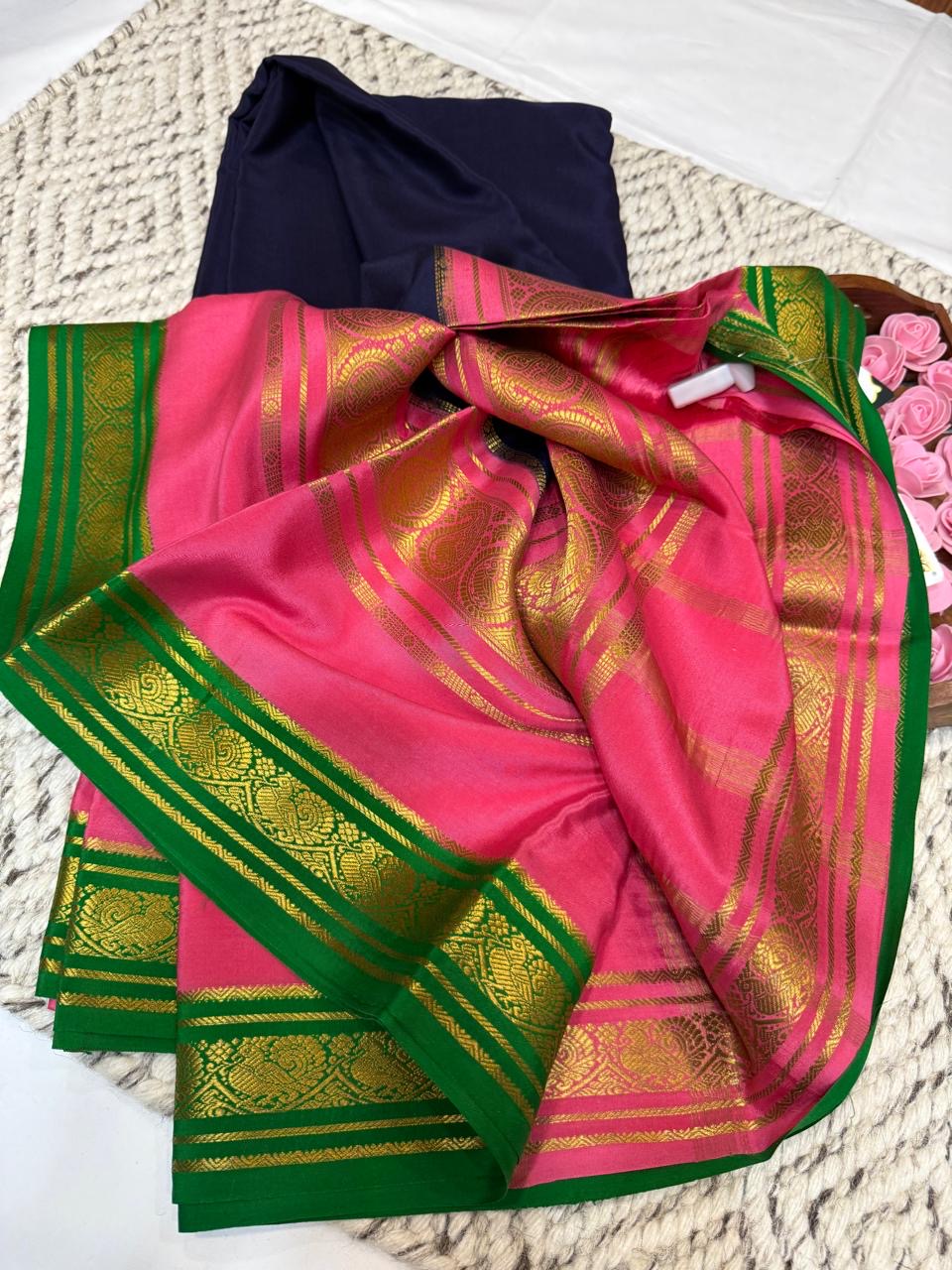 Mysore silk sarees 3D pattern