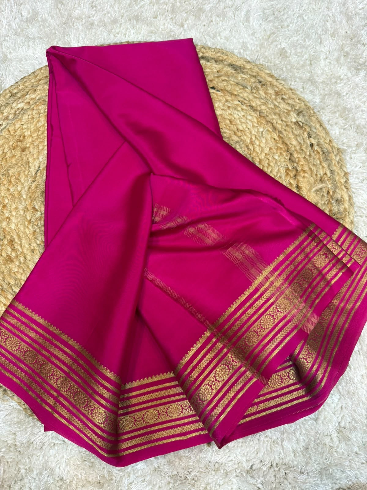 Mysore silk sarees self pattern