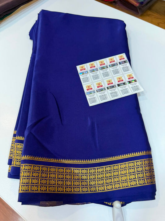 Mysore silk sarees self pattern