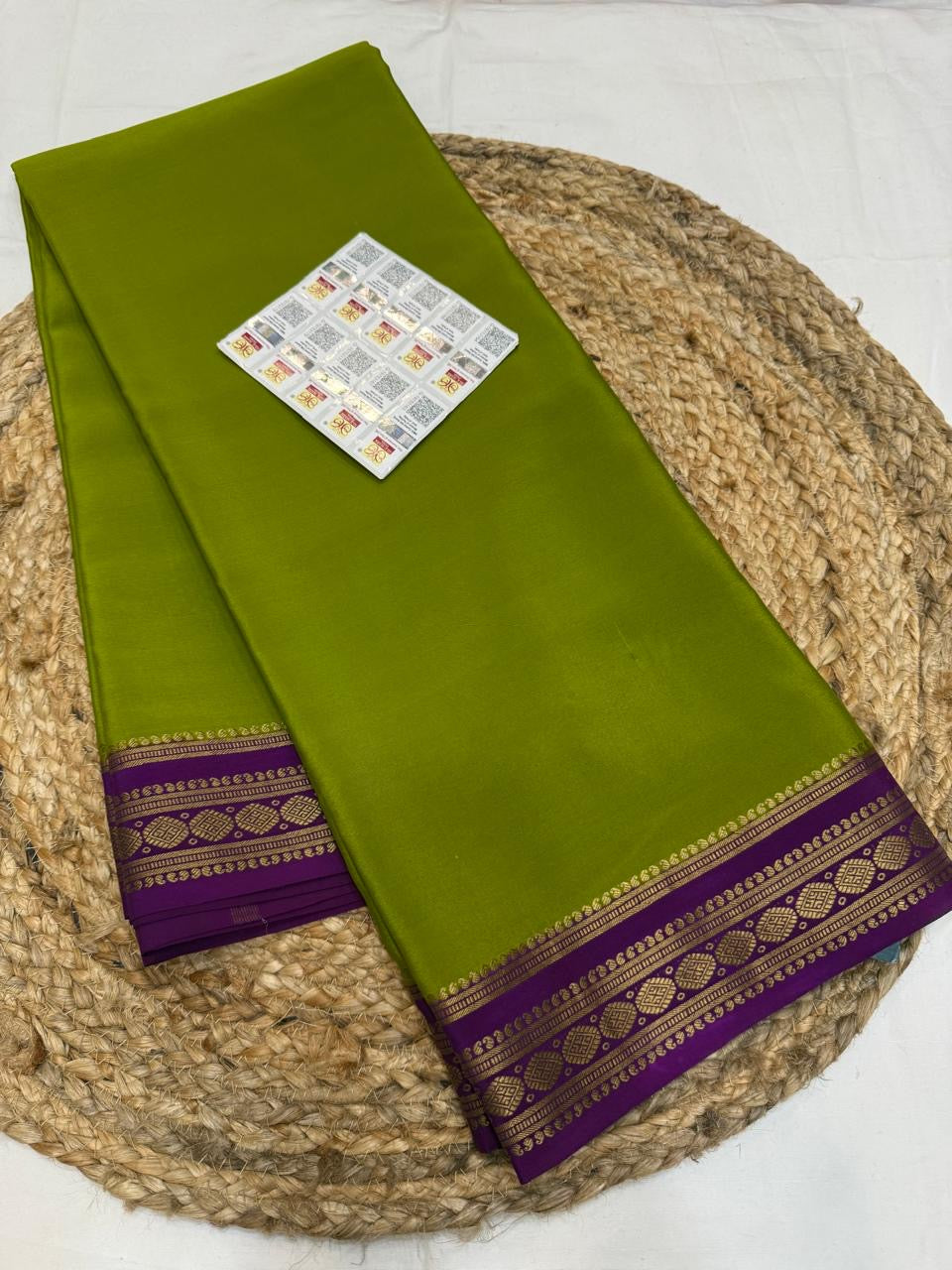 Mysore silk sarees contrast pattern