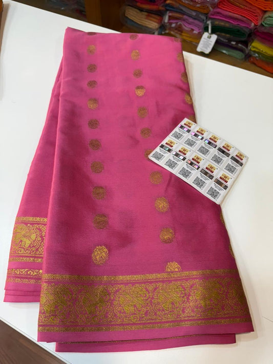 Mysore silk sarees Butta pattern