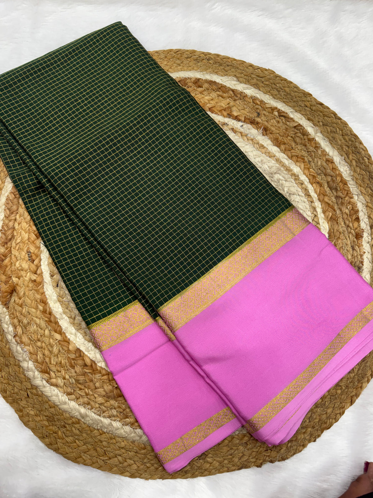Mysore silk contrast bentex