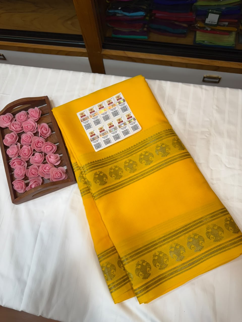 Mysore silk sarees self pattern