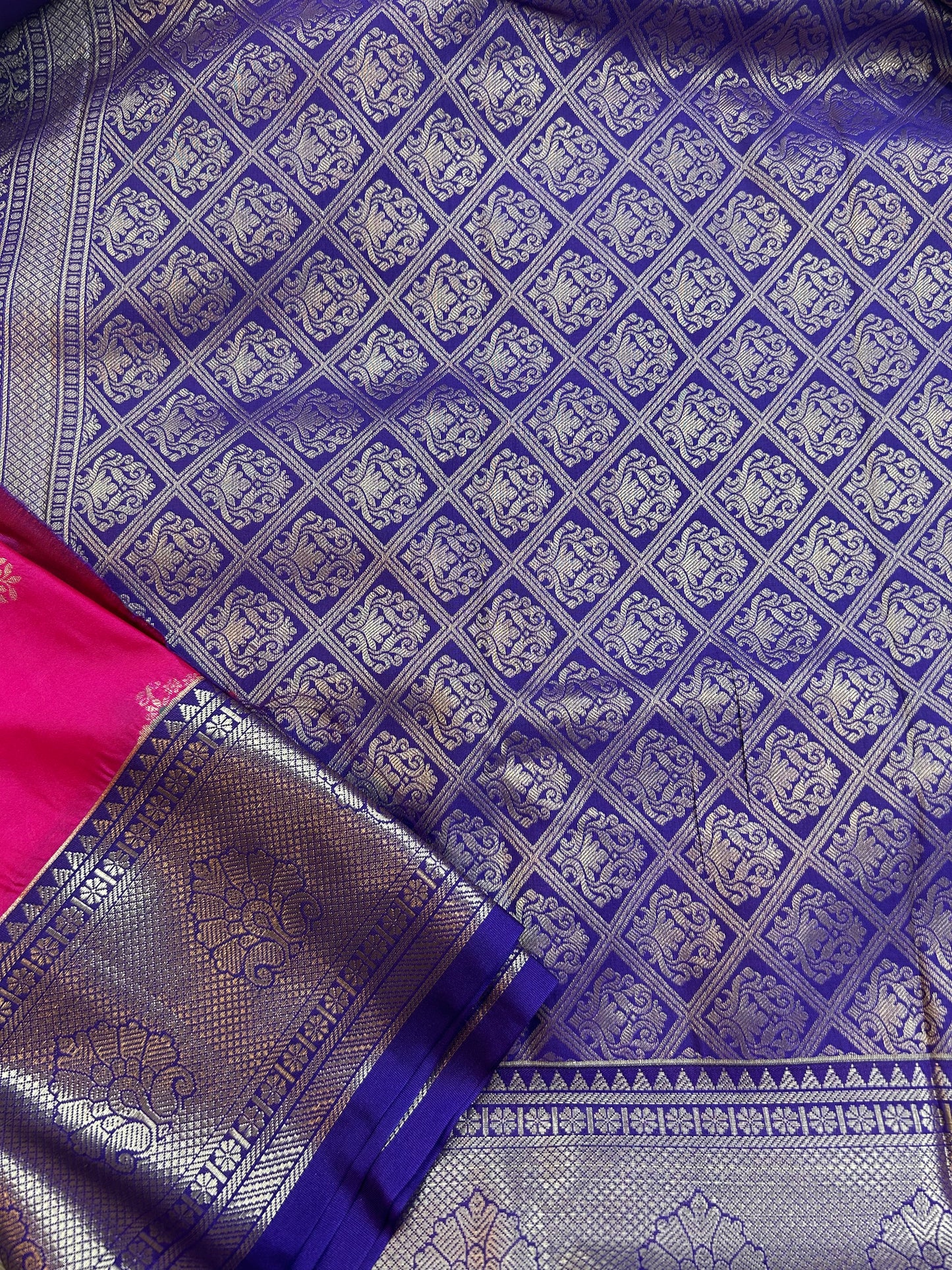 Semi silk floral butta saree