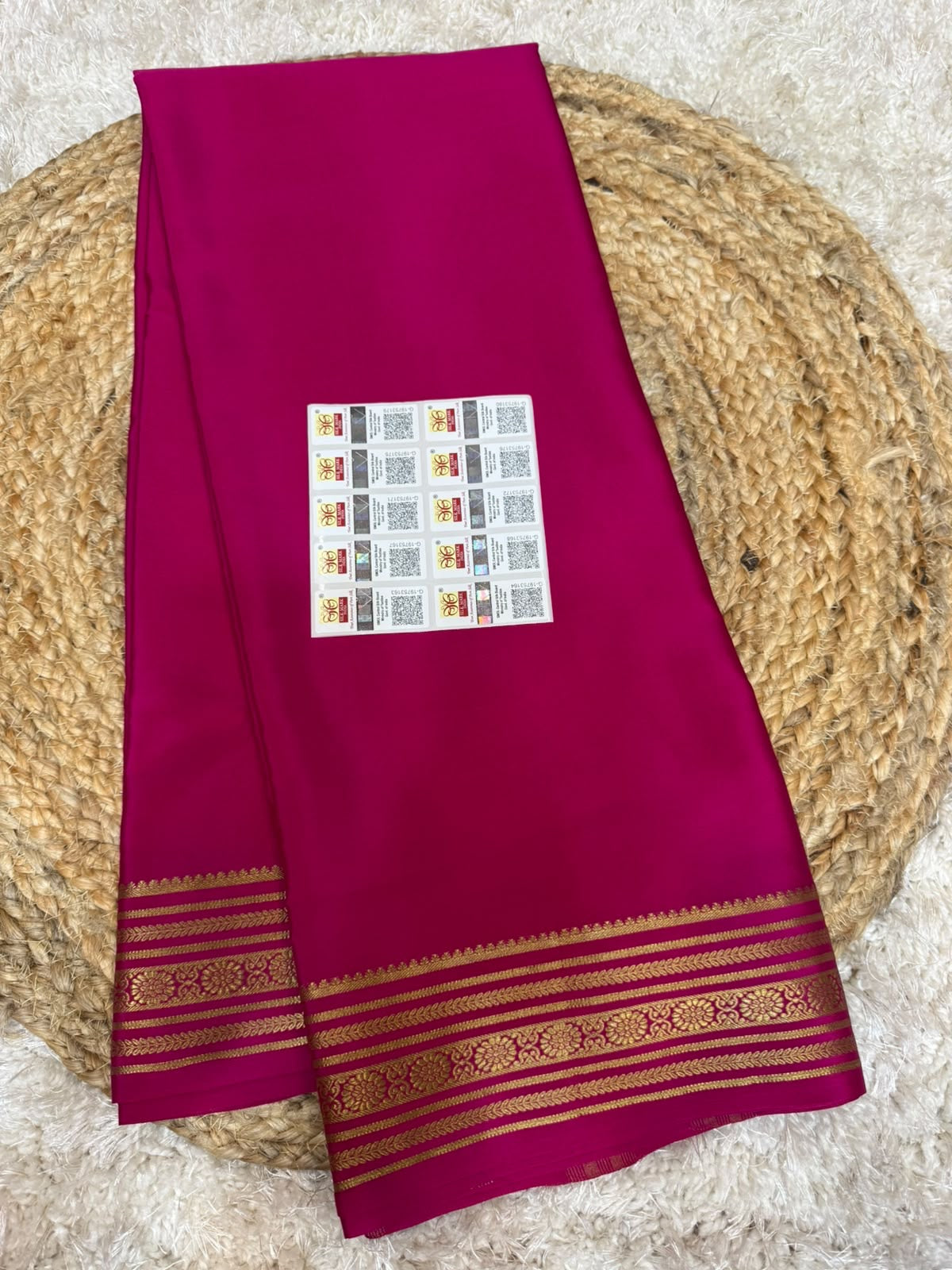 Mysore silk sarees self pattern