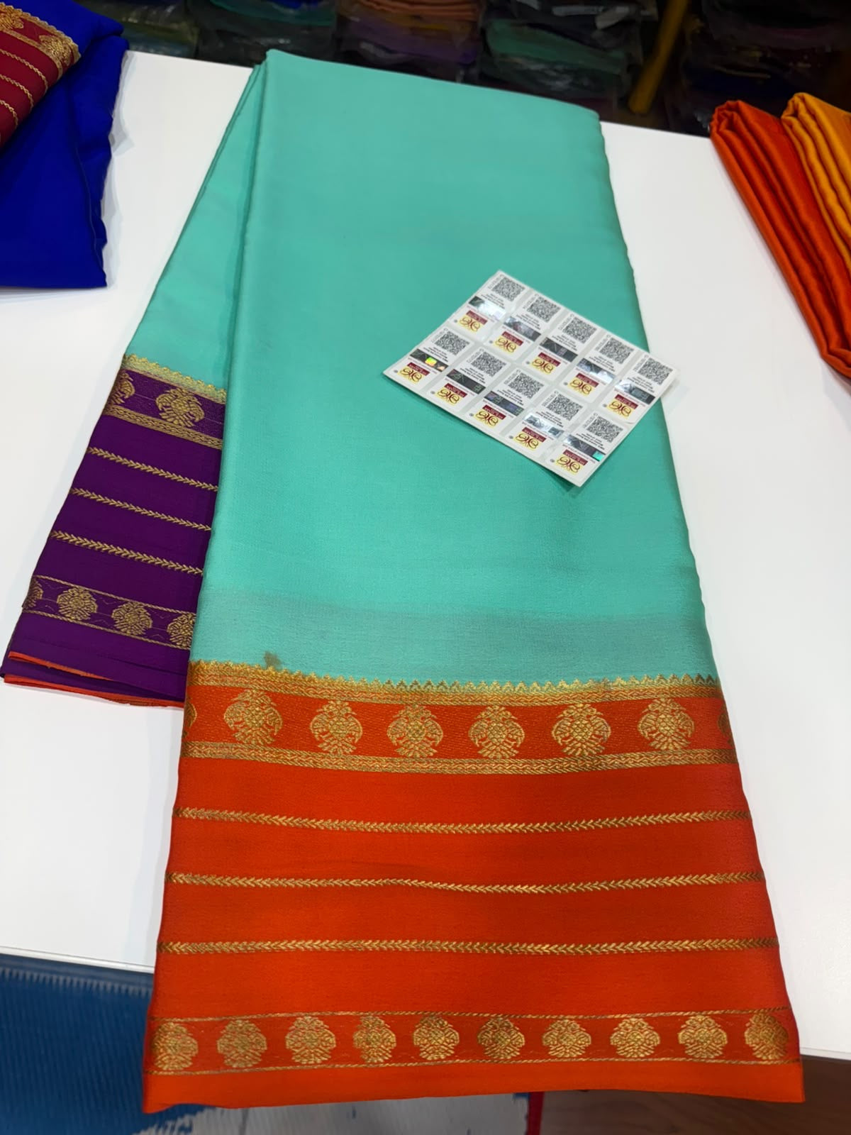 Mysore silk sarees 3D pattern
