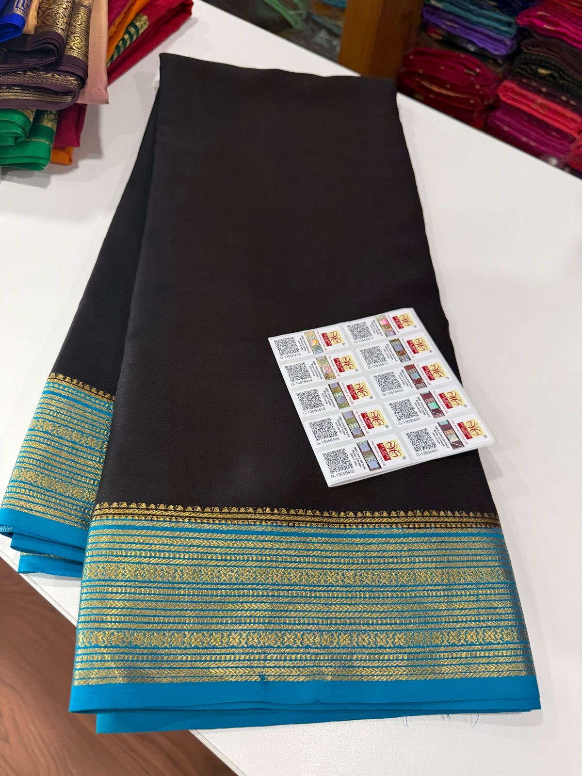 Traditional pattern mysore silk sarees with elegant color combinations