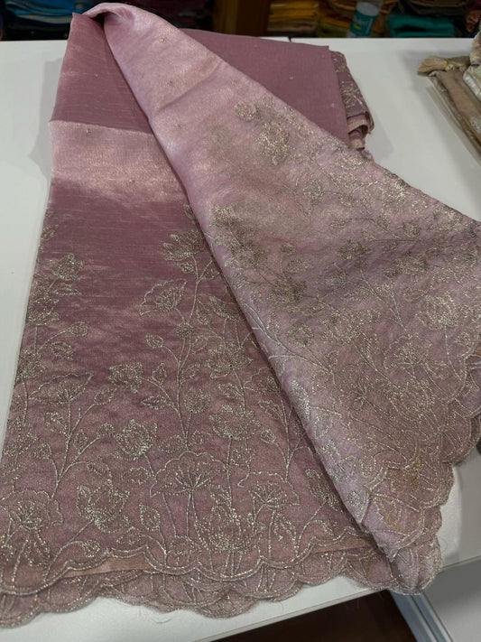 Pure tissue organza sarees