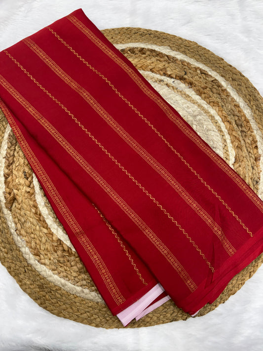 Mysore silk border less