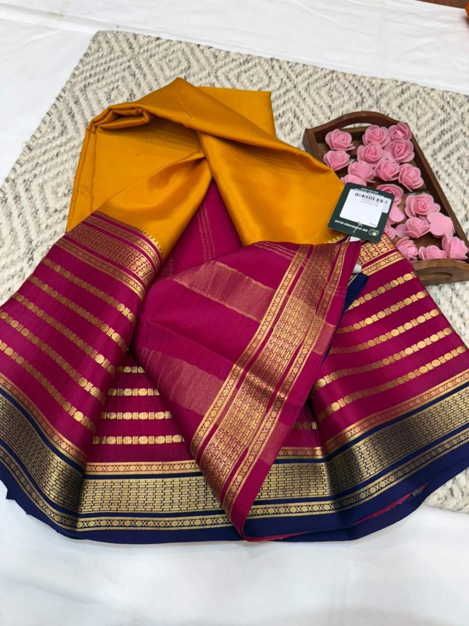 Mysore silk sarees 3D pattern