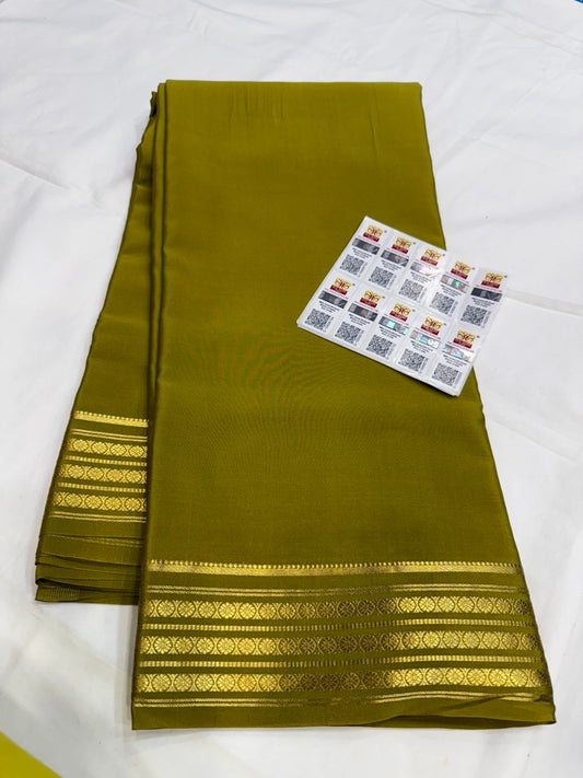 Mysore silk sarees self pattern