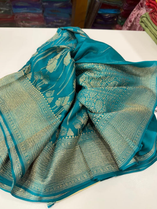 Brocade Mysore silk saree