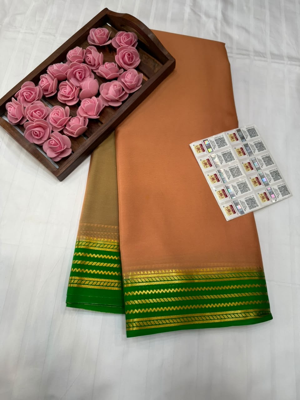 Mysore silk sarees light weight pattern