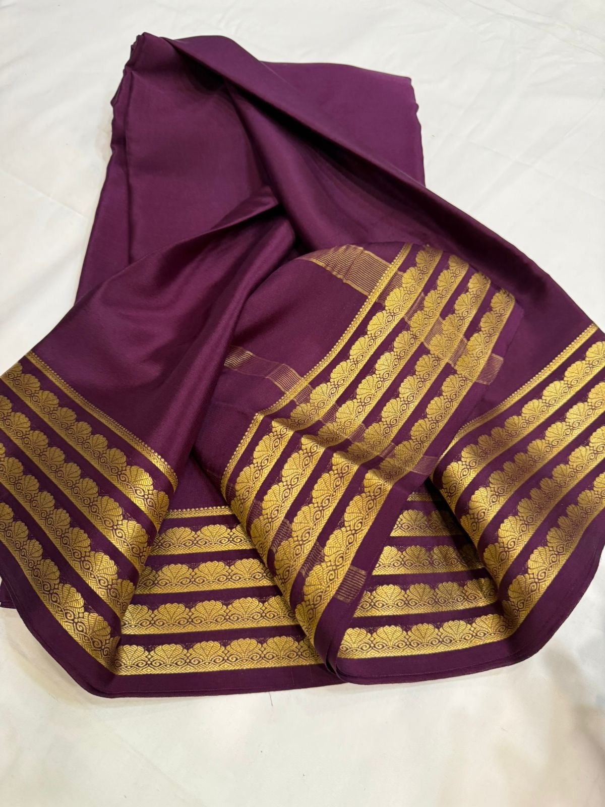 Mysore silk sarees self pattern