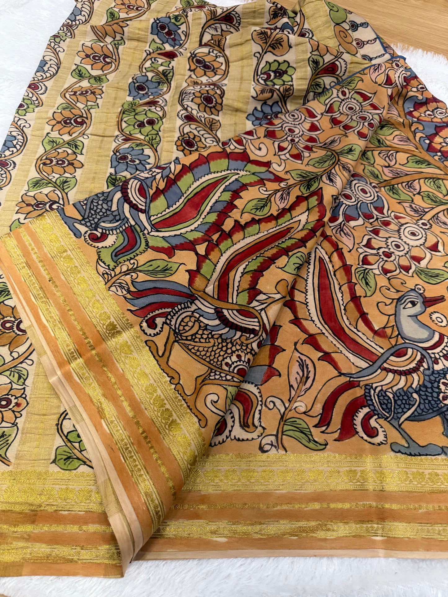 Kalamkari Mysore silk