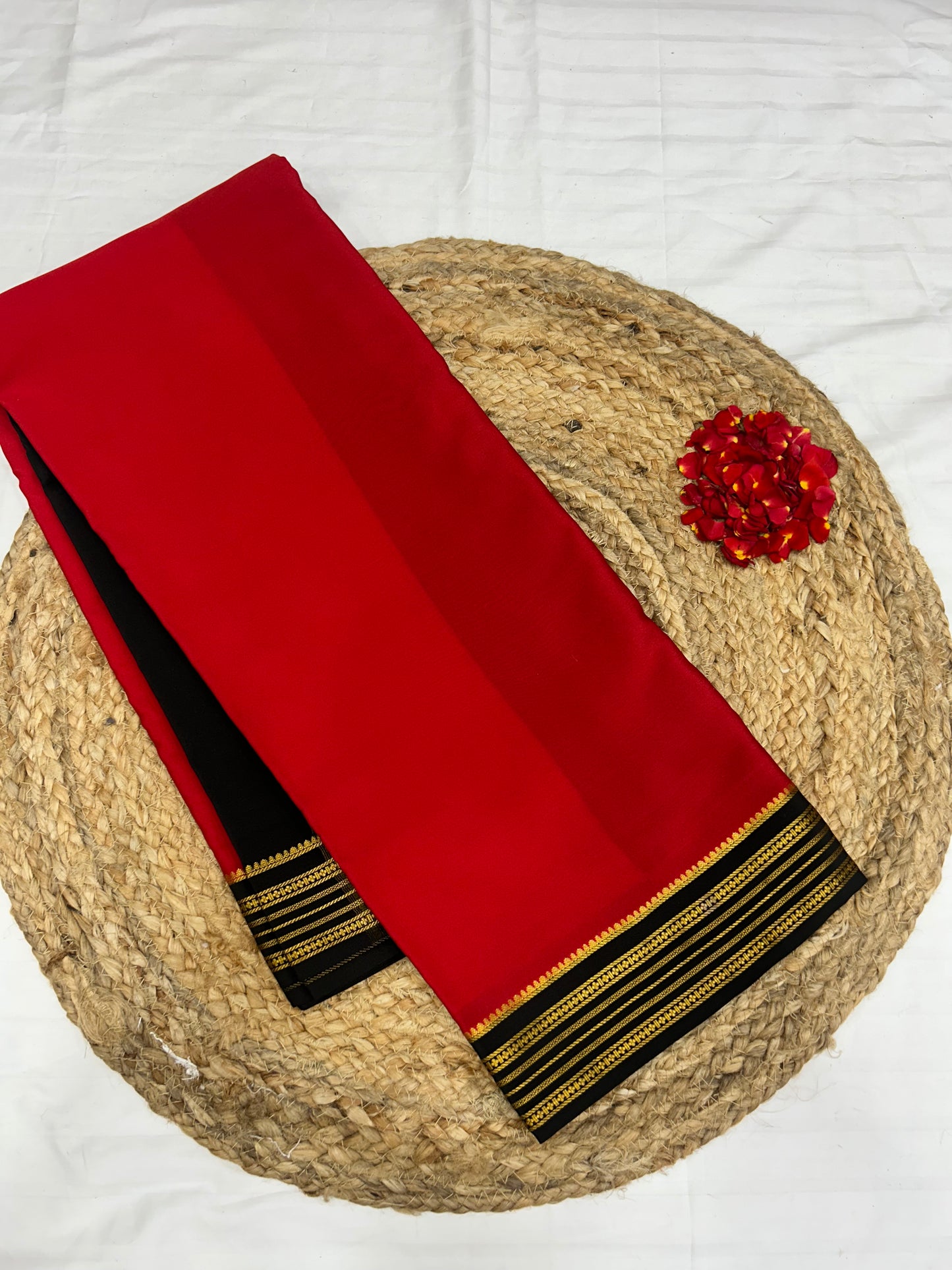 Gold lace Mysore silk