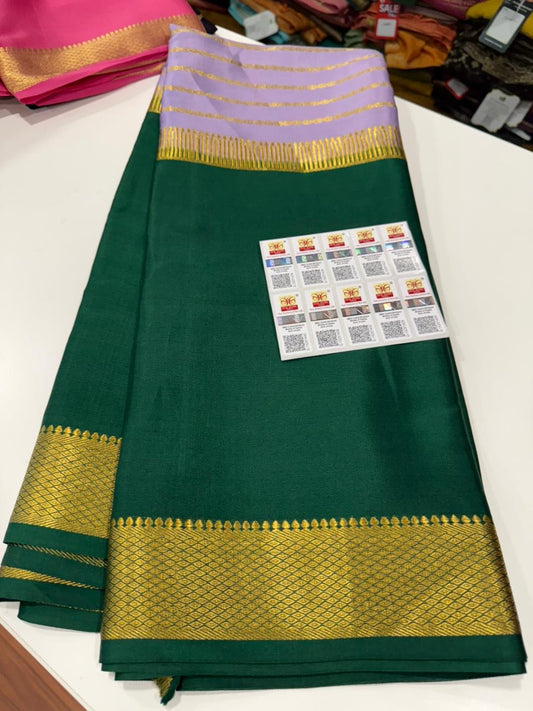 Mysore silk Saress with beautiful colors combination