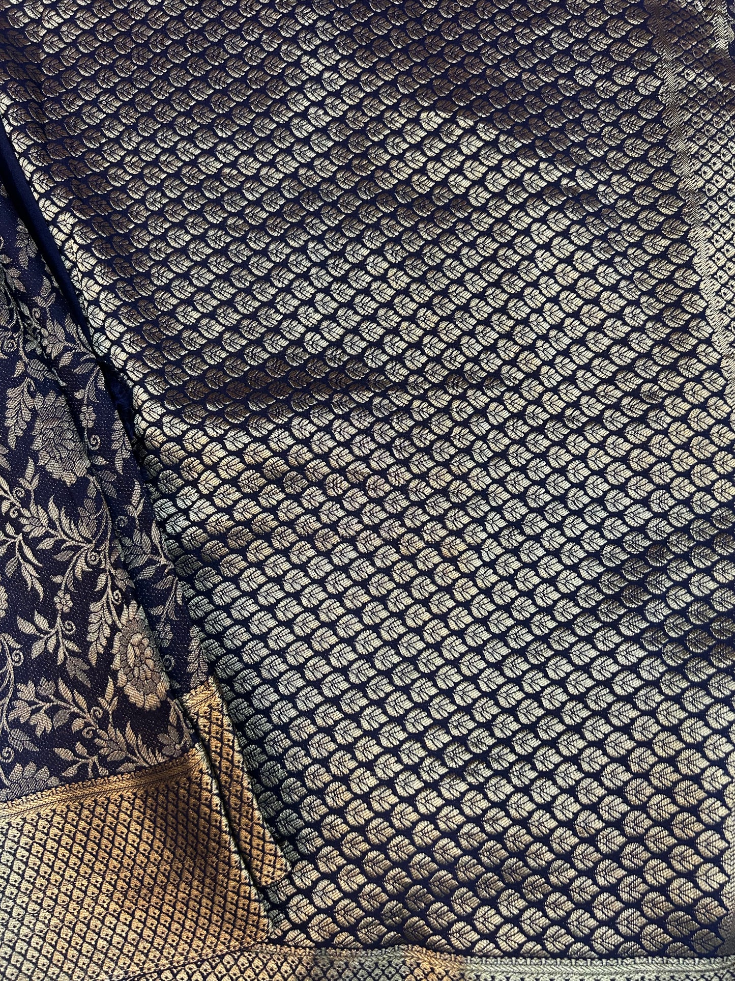 Brocade Mysore silk
