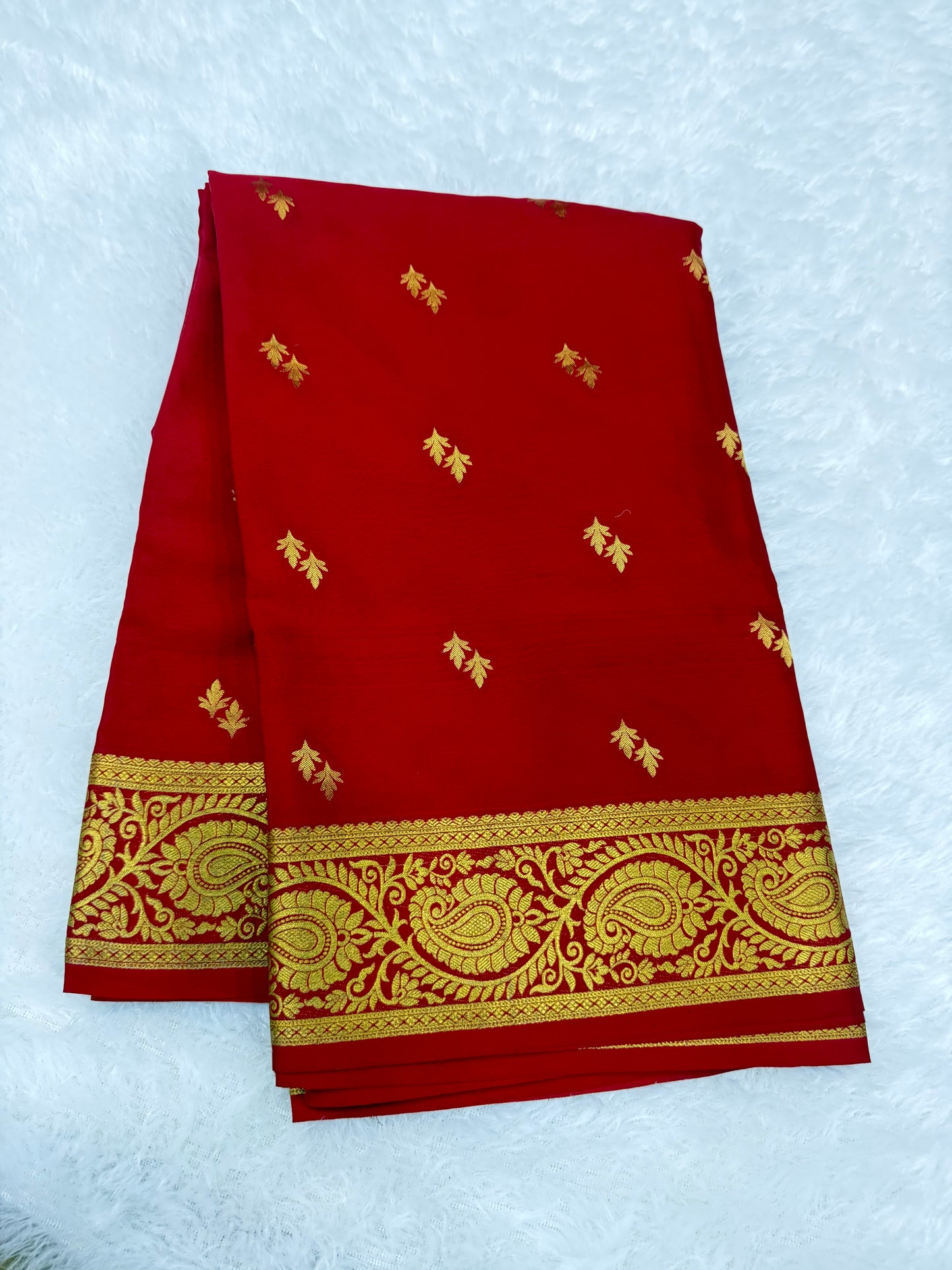 Self butta Mysore silk