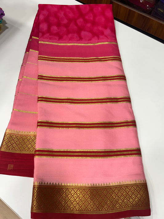 2D Shibori Pattern Mysore Silk