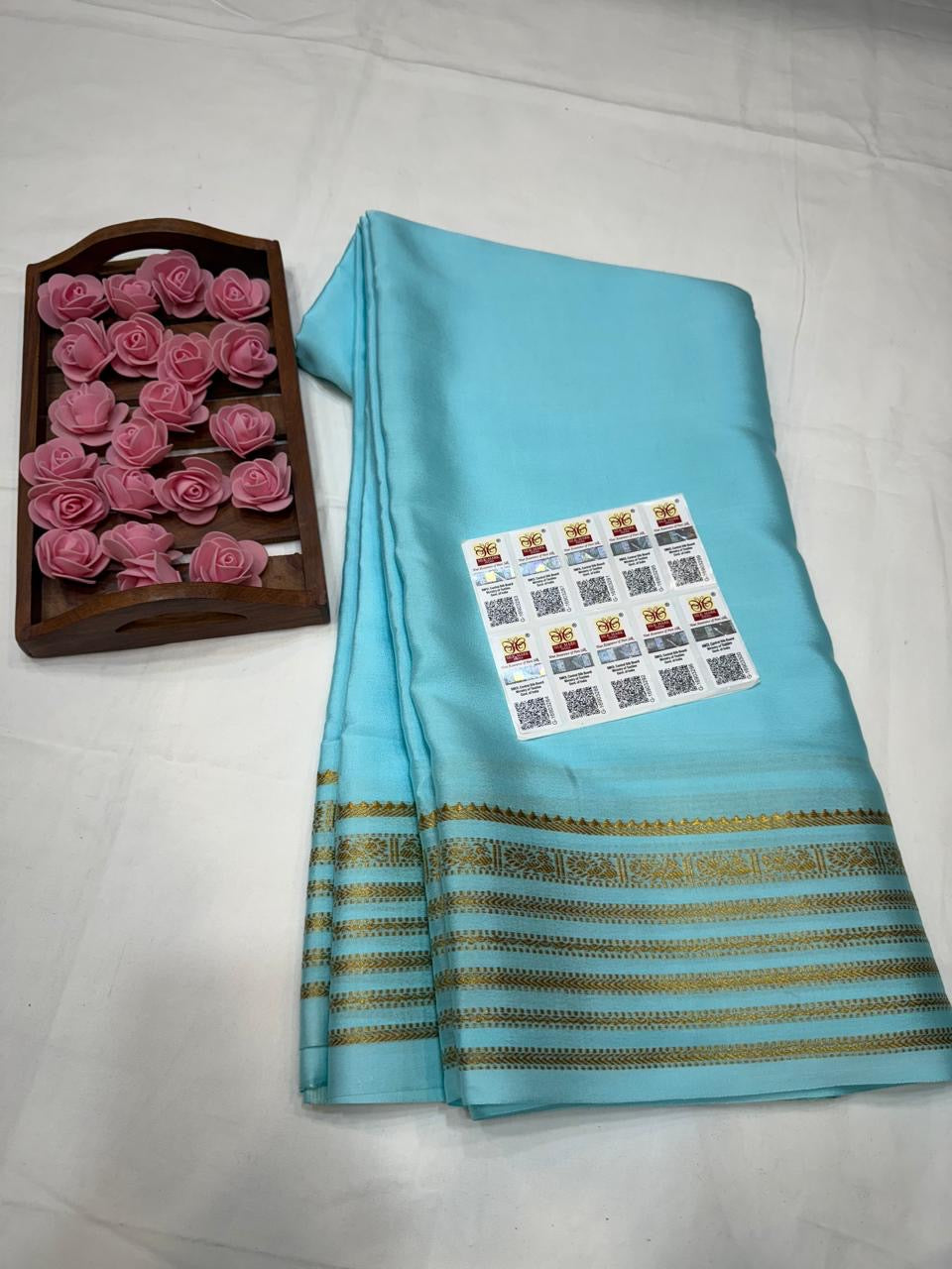 Mysore silk sarees self pattern