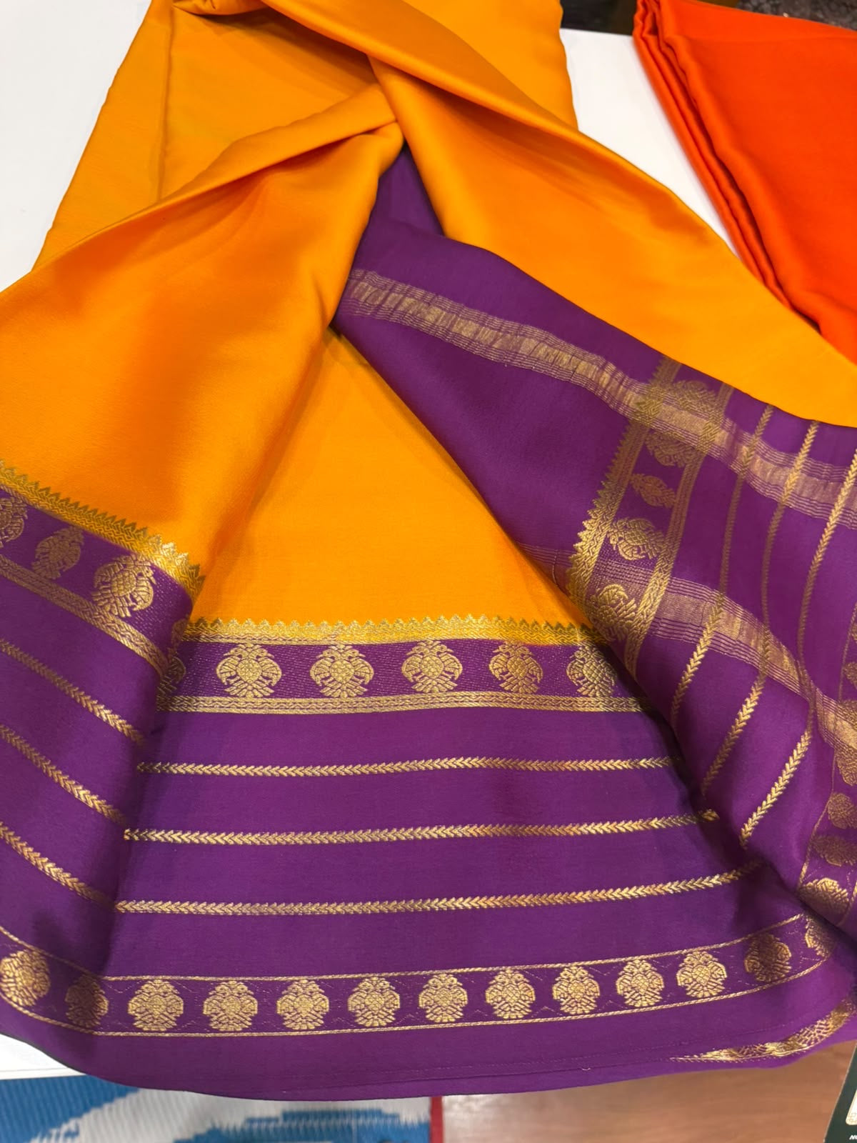Mysore silk sarees 3D pattern