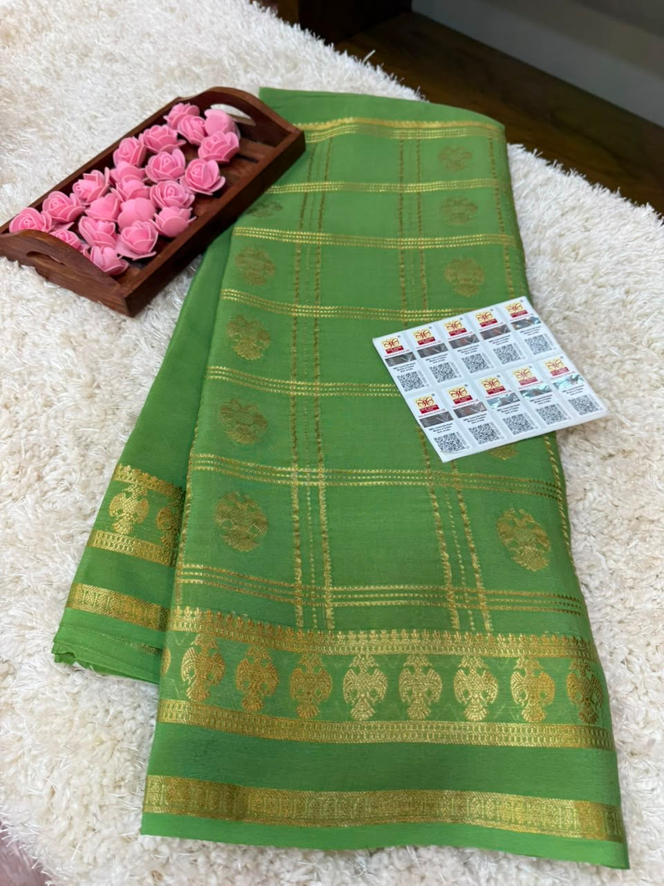 Mysore silk sarees self pattern