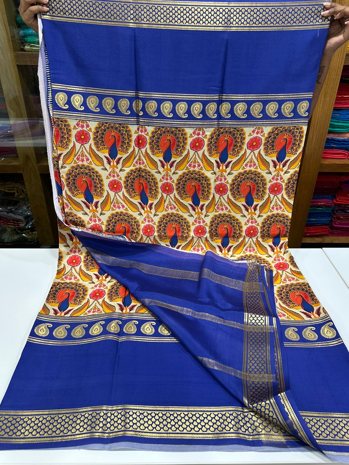😍Digital print mysore silk sarees 😍