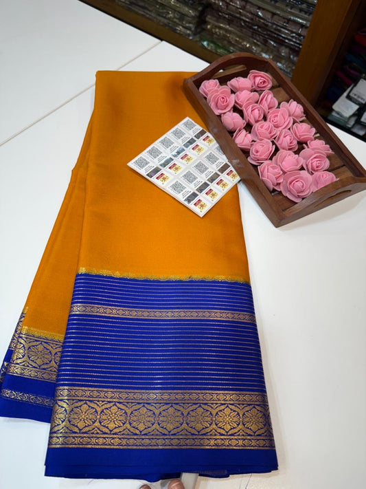 Mysore silk sarees light weight pattern