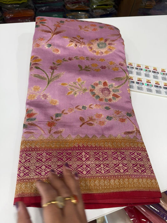 Pure Banarasi moonga silk sarees