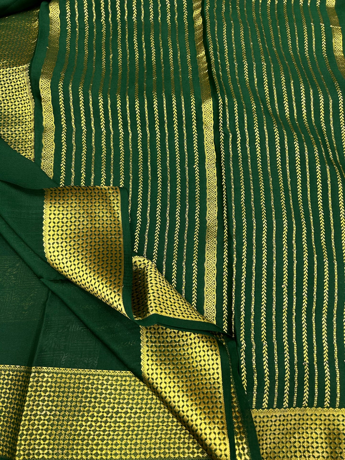 Mysore silk self checks
