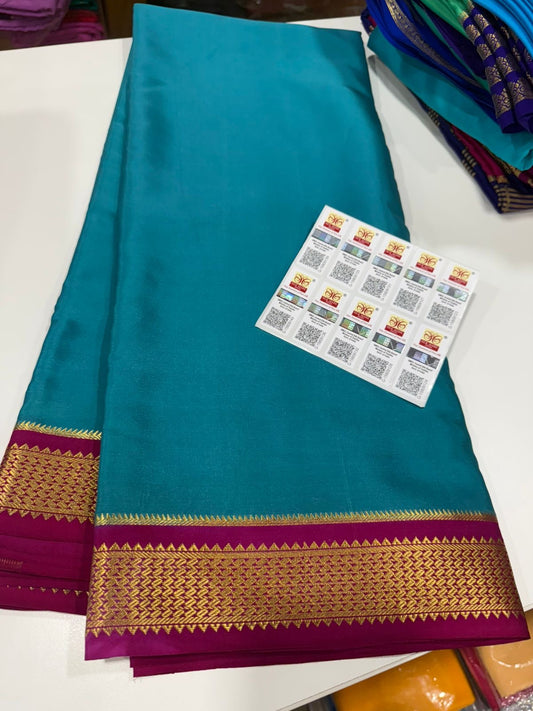 Contrast Mysore silk Saress