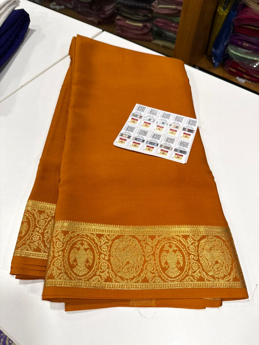Self pattern Mysore silk Saress