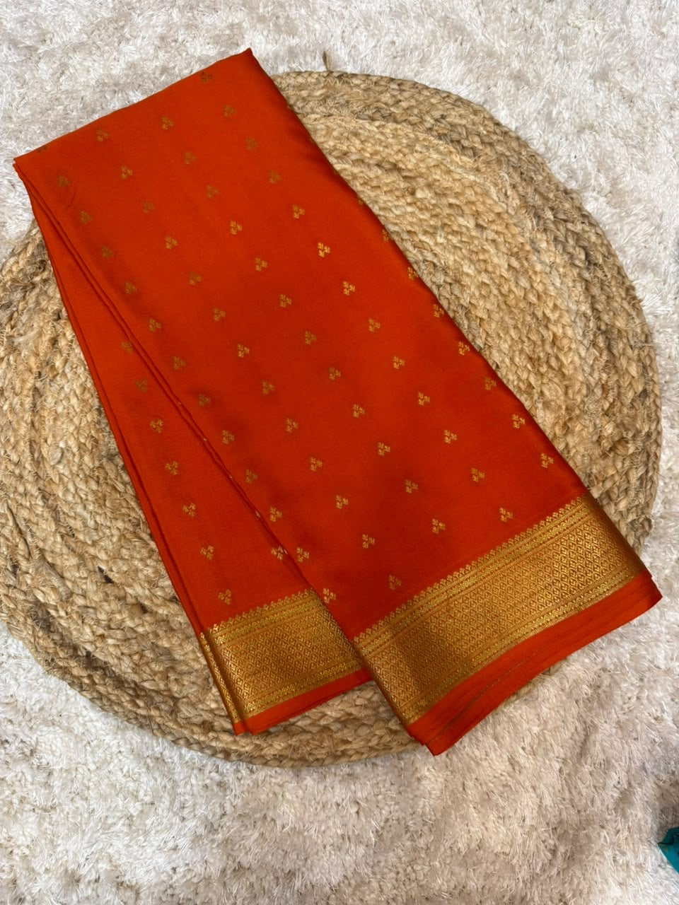 Mysore silk sarees self Buta pattern