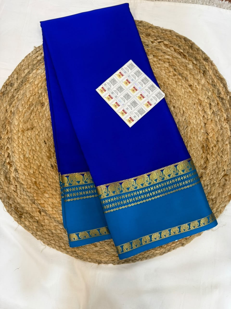 Mysore silk sarees contrast pattern
