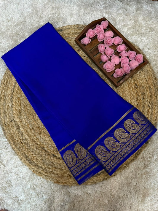 Mysore silk sarees self pattern