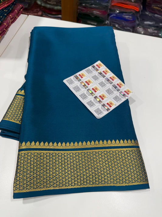 Mysore silk sarees self pattern
