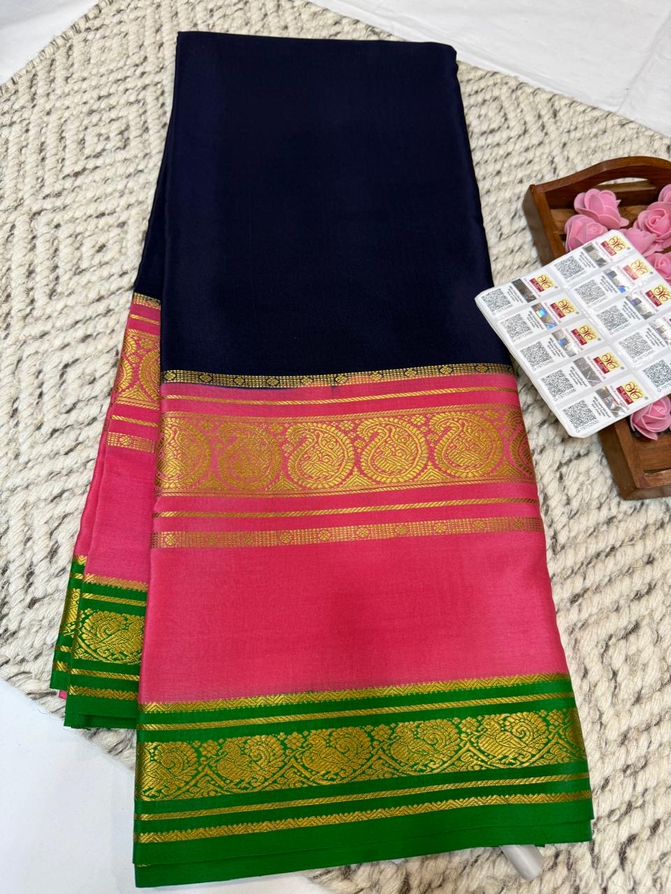 Mysore silk sarees 3D pattern