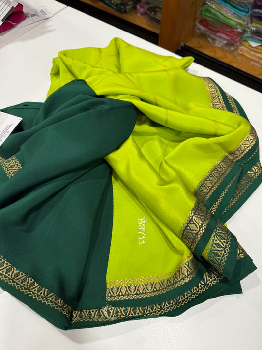 Pure zari Mysore silk saree