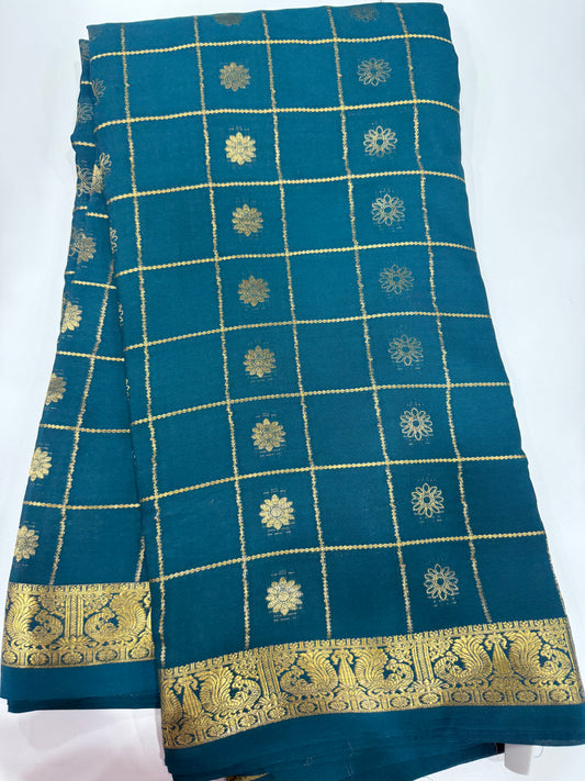Self checks butta rich pallu