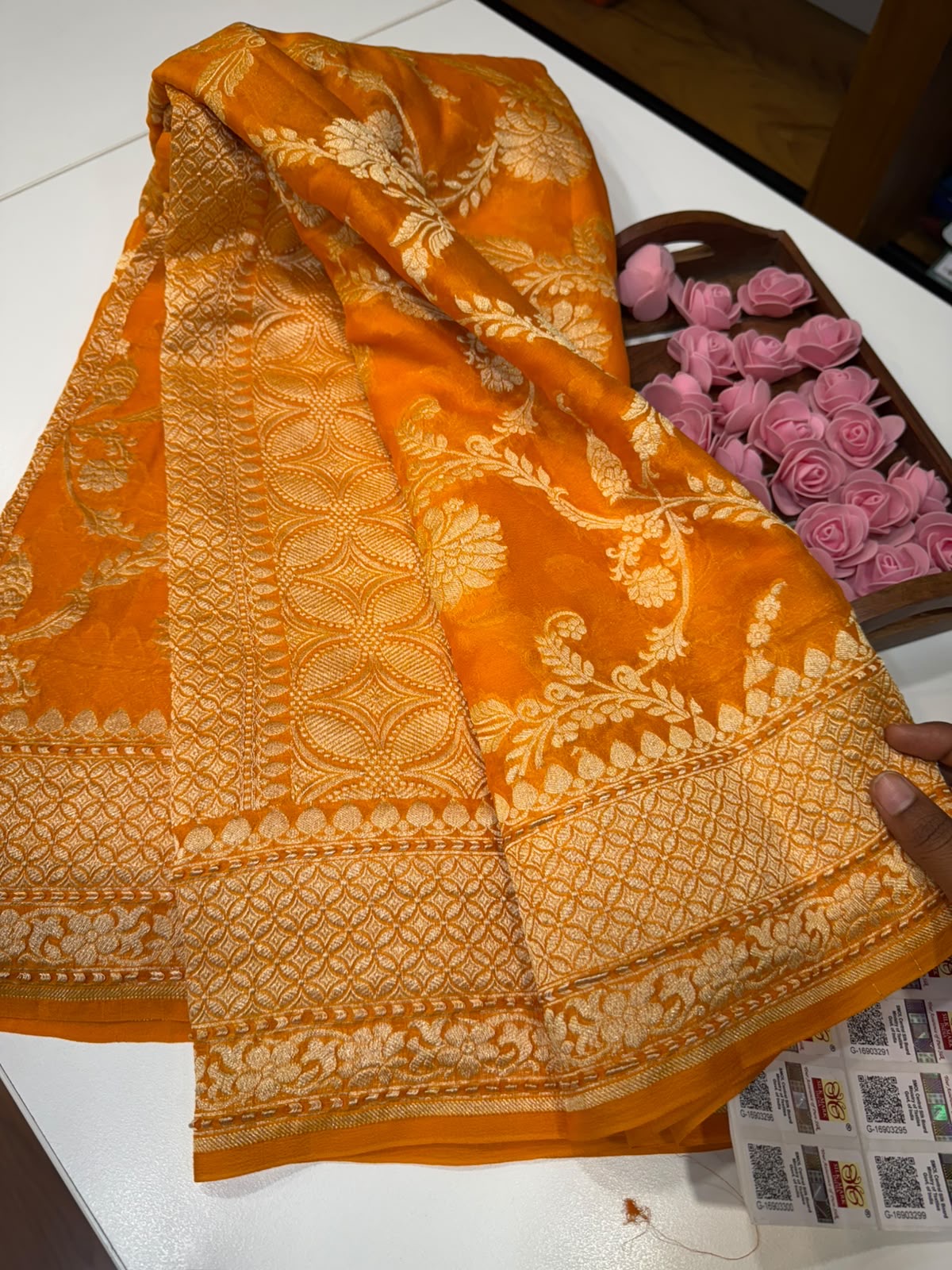 Khaddi Georgette sarees